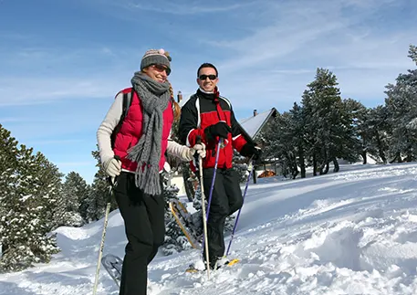 Randonnee pedestre au ski